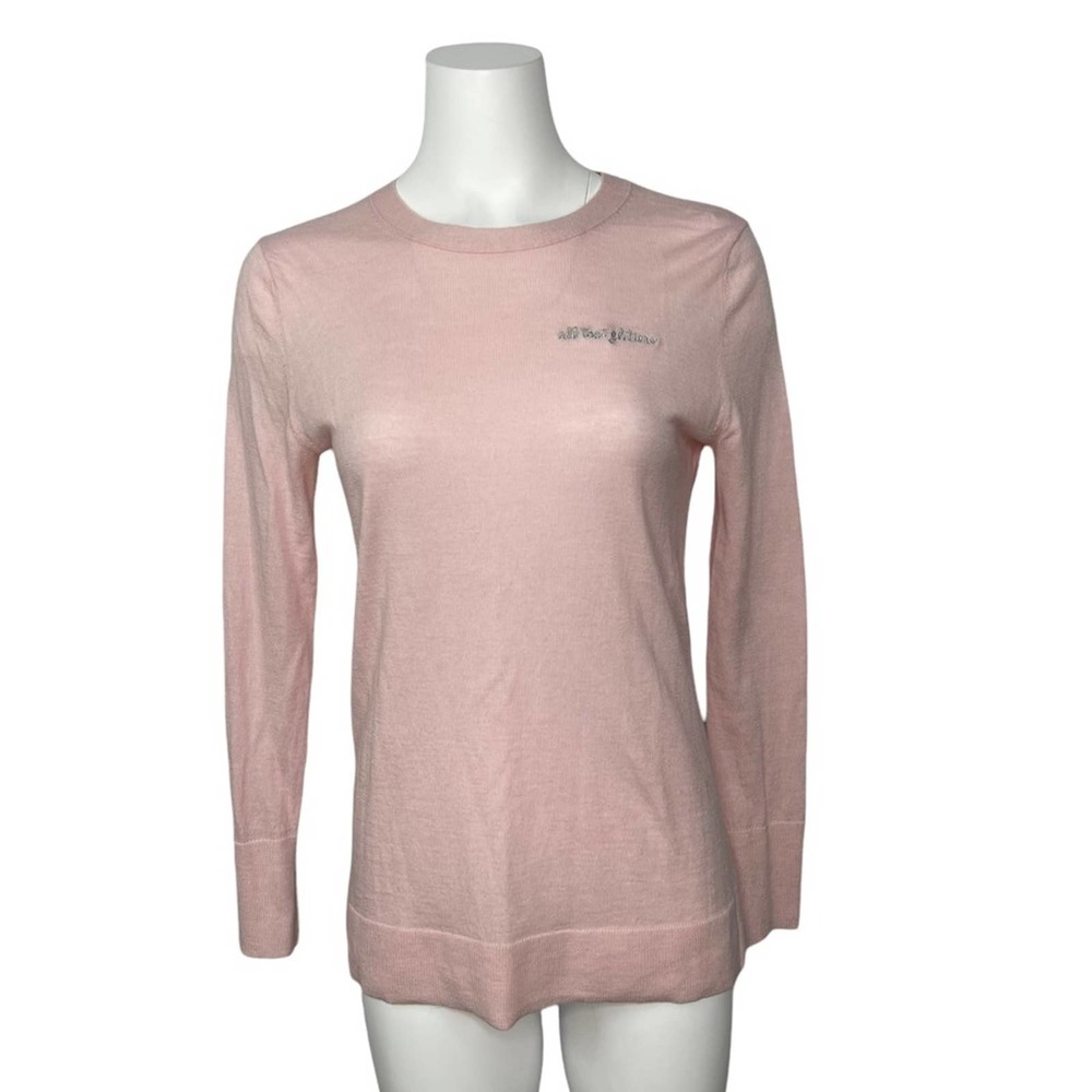 Banana Republic Extra Fine Merino Wool Sweater Pink S